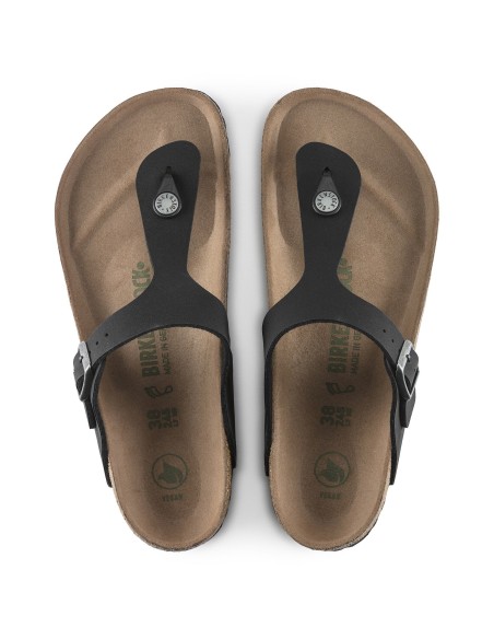 Birkenstock Gizeh Γυναικεία Σανδάλια Ανατομικά σε Μαύρο Χρώμα