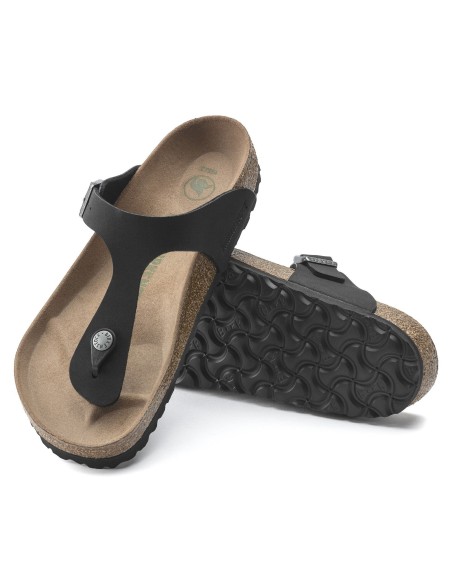 Birkenstock Gizeh Γυναικεία Σανδάλια Ανατομικά σε Μαύρο Χρώμα