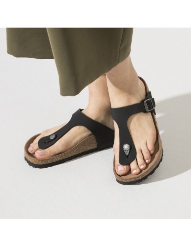 Birkenstock Gizeh Γυναικεία Σανδάλια Ανατομικά σε Μαύρο Χρώμα