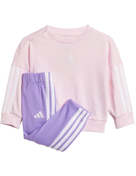 adidas Essentials Joggers Pink and Purple Kids Tracksuit JD6482