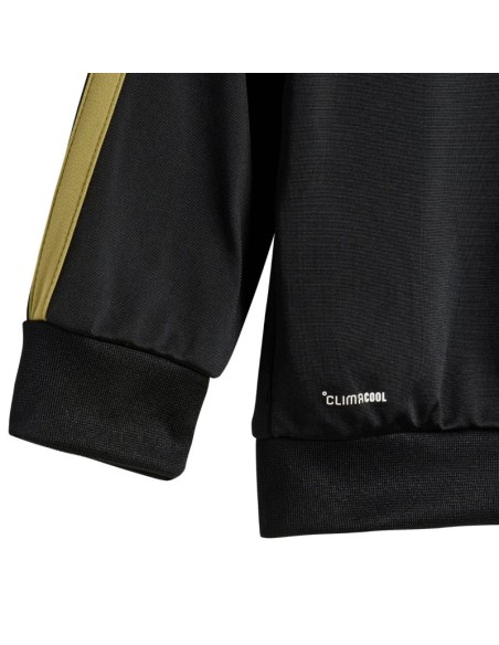 adidas Essentials Climacool Kids Tracksuit Black and Gold JC8857
