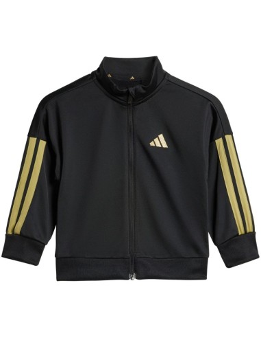 adidas Essentials Climacool Kids Tracksuit Black and Gold JC8857