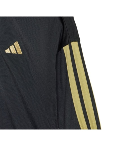 adidas Essentials Climacool Kids Tracksuit Black and Gold JC8857