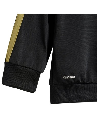adidas Essentials Climacool Kids Tracksuit Black and Gold JC8857