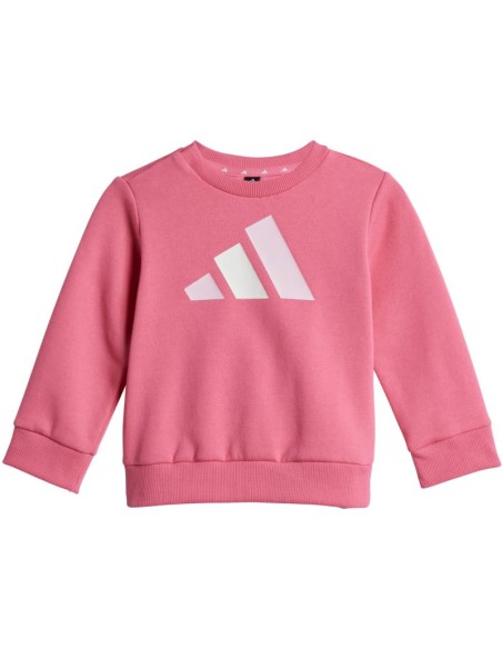 Adidas Essentials Pink and Gray Kids Tracksuit JY0303