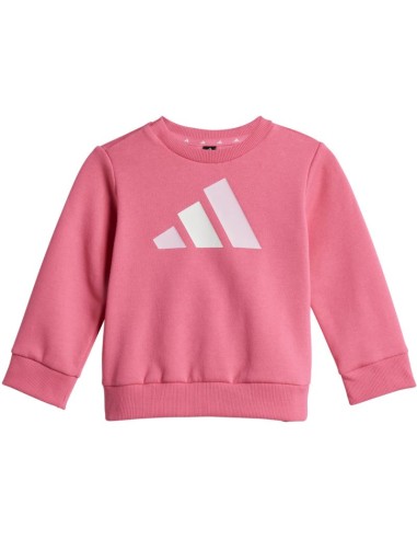 Adidas Essentials Pink and Gray Kids Tracksuit JY0303