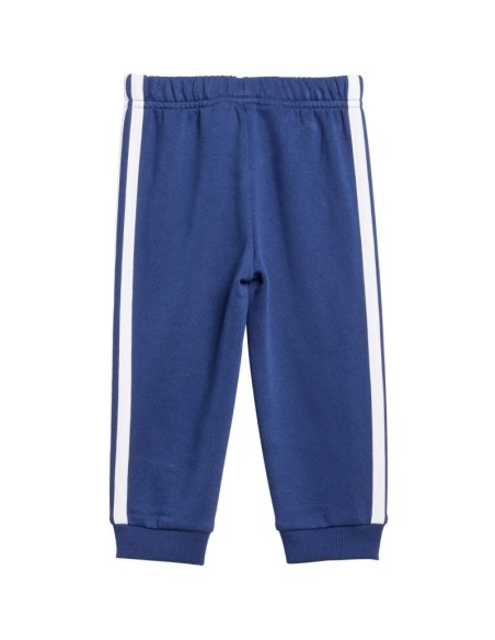 adidas Essentials Tiberio 3 Stripes Fleece Tracksuit for Kids Blue KC6004