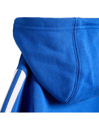 adidas Essentials Tiberio 3 Stripes Fleece Tracksuit for Kids Blue KC6004