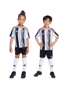 adidas Juventus 2526 Home Kids' Kit White and Black JN5220
