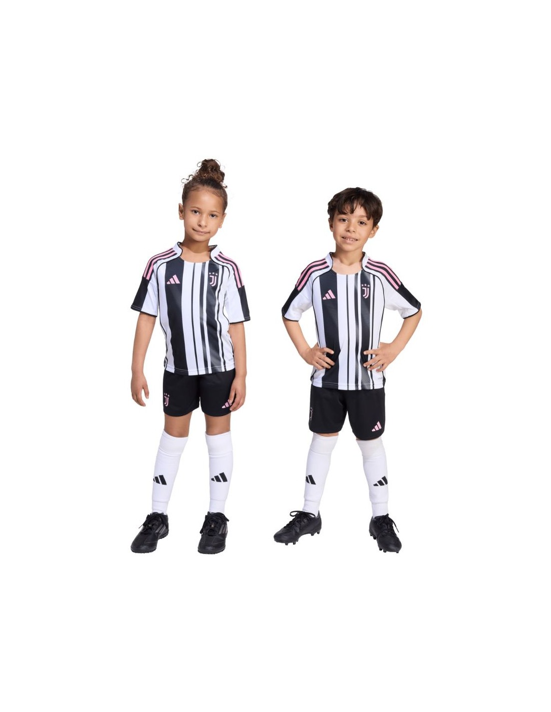 adidas Juventus 2526 Home Kids' Kit White and Black JN5220