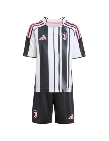 adidas Juventus 2526 Home Kids' Kit White and Black JN5220