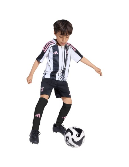 adidas Juventus 2526 Home Kids' Kit White and Black JN5220