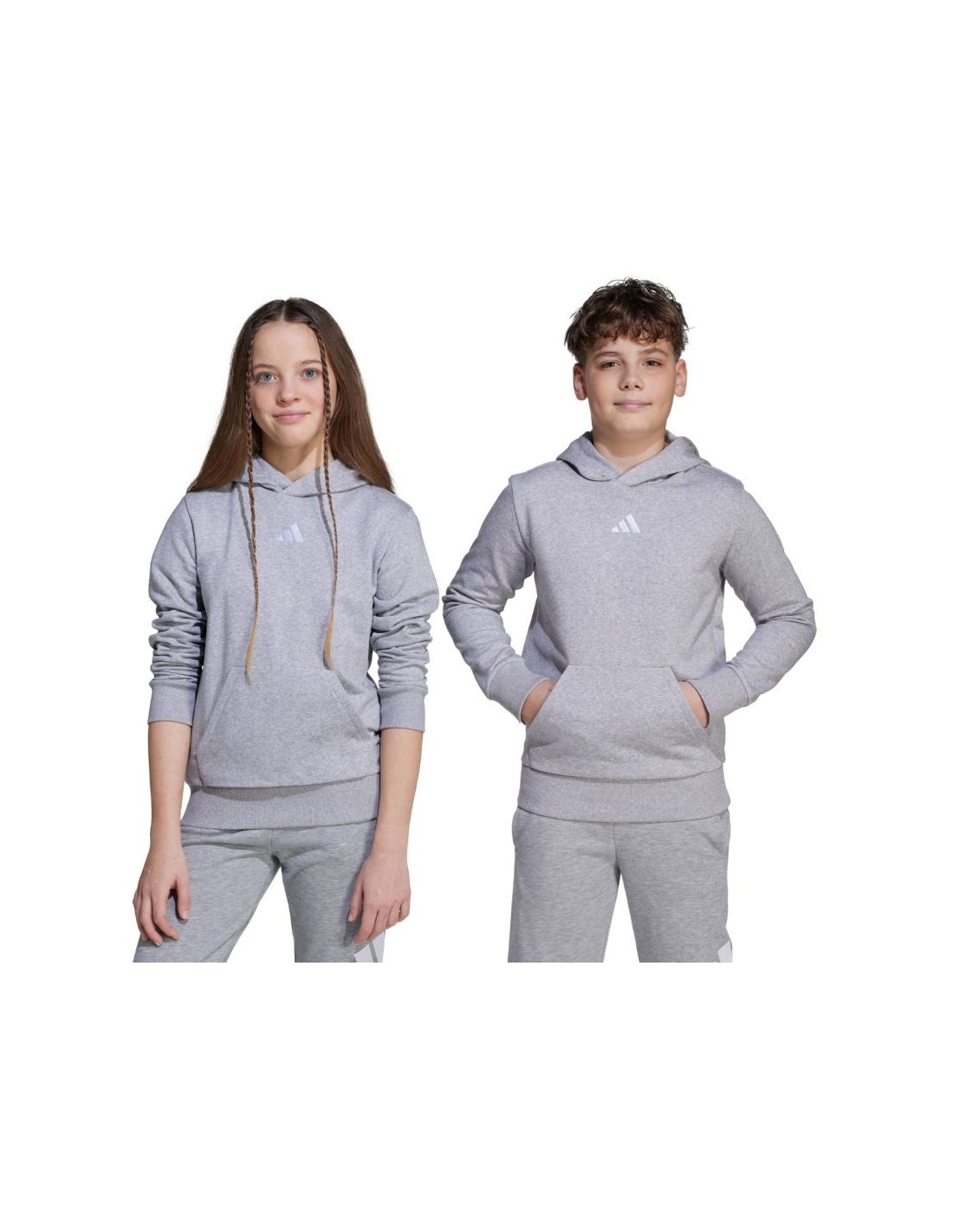 adidas Essentials Hoodie for kids gray JV9995