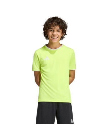 adidas Entrada 26 Jersey Kids TShirt Neon Yellow KE9845