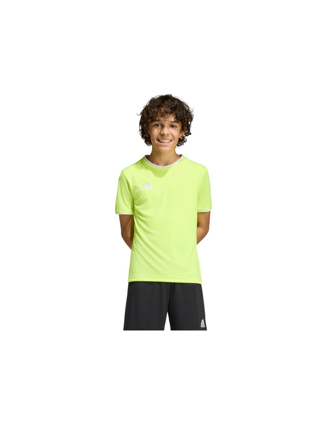 adidas Entrada 26 Jersey Kids TShirt Neon Yellow KE9845