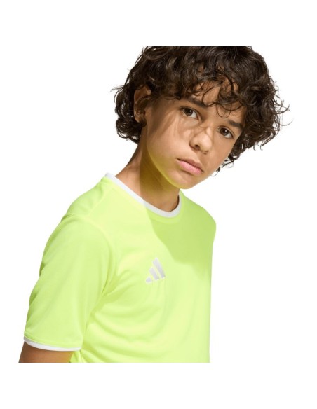 adidas Entrada 26 Jersey Kids TShirt Neon Yellow KE9845