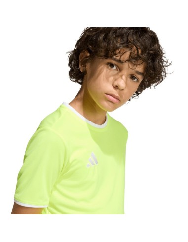 adidas Entrada 26 Jersey Kids TShirt Neon Yellow KE9845