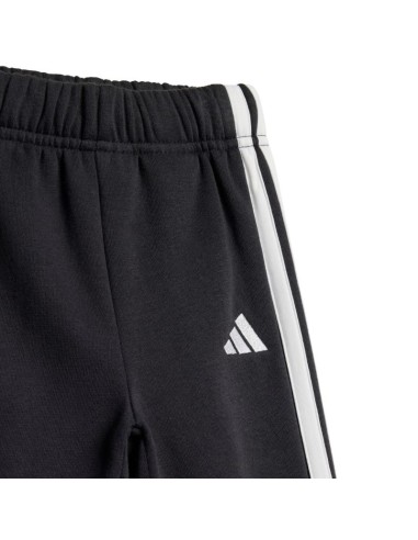 adidas Essentials Joggers 3 Stripes Fleece Hoodie Tracksuit for Kids Black JD6484