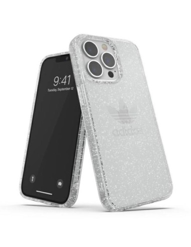 Adidas OR Protective Clear Case Glitter for iPhone 13 Pro iPhone 13 Transparent Silver