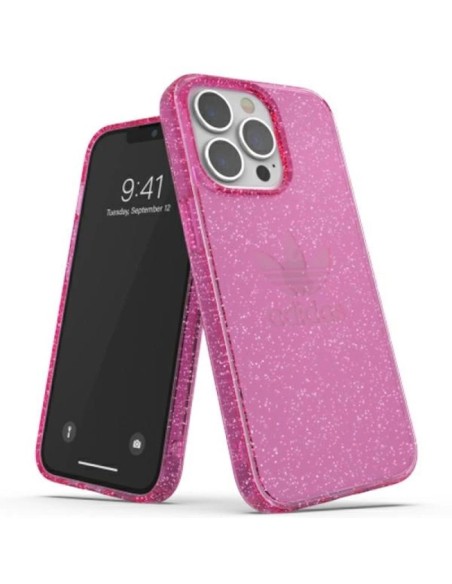 Adidas OR Protective Clear Case Glitter for iPhone 13 Pro iPhone 13 Pink