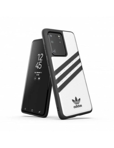 Adidas OR Moudled Case PU for Samsung Galaxy S20 Ultra White and Black