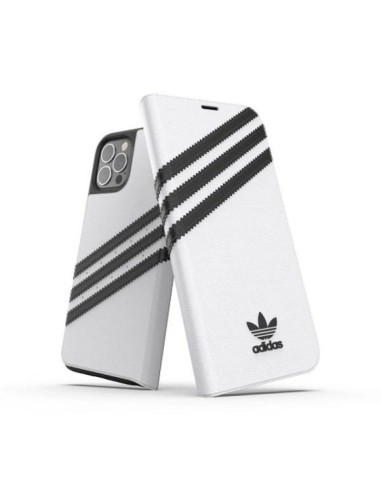 Adidas OR Booklet Case PU for iPhone 12 12 Pro 61" white and black
