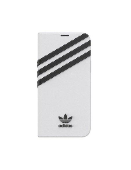 Adidas OR Booklet Case PU for iPhone 12 12 Pro 61" white and black