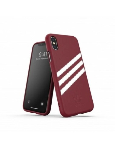 Adidas OR Molded PU Suede case for iPhone X XS burgundy