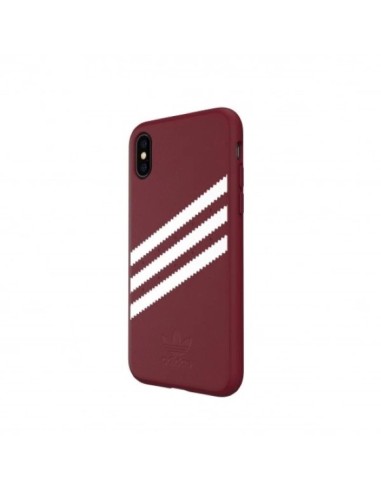 Adidas OR Molded PU Suede case for iPhone X XS burgundy