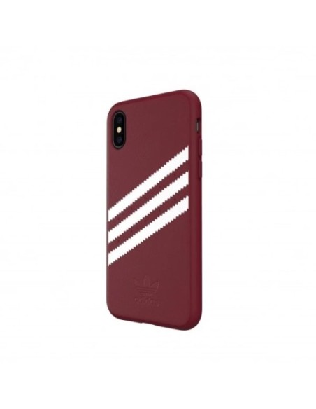 Adidas OR Molded PU Suede case for iPhone X XS burgundy