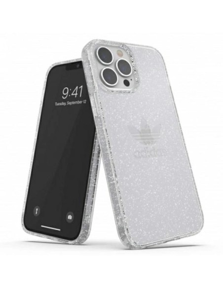Adidas OR Protective Clear Case Glitter for iPhone 13 Pro Max Transparent Silver