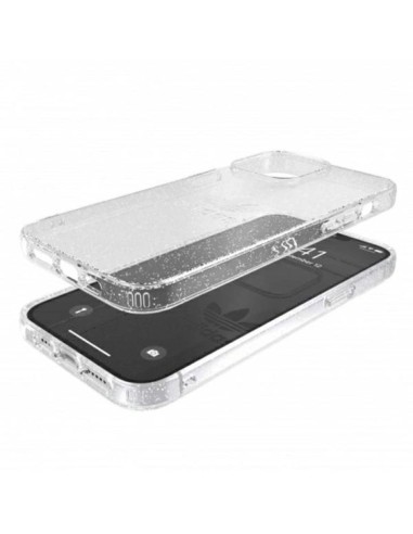 Adidas OR Protective Clear Case Glitter for iPhone 13 Pro Max Transparent Silver