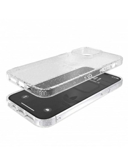 Adidas OR Protective Clear Case Glitter for iPhone 13 Pro Max Transparent Silver