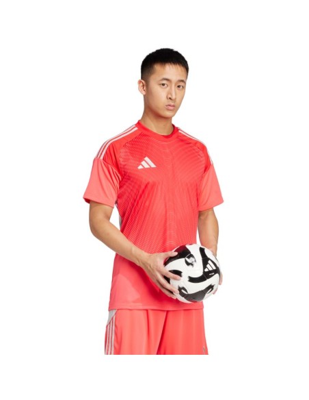 adidas Tiro 25 Competition Jersey Short Sleeve Men's Goalkeeper Shirt Red JI9717