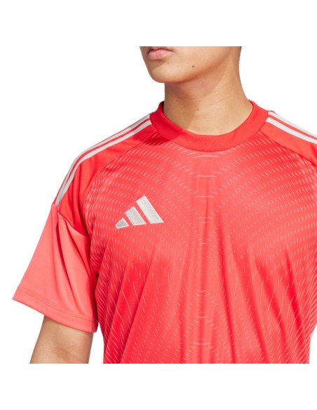 adidas Tiro 25 Competition Jersey Short Sleeve Men's Goalkeeper Shirt Red JI9717