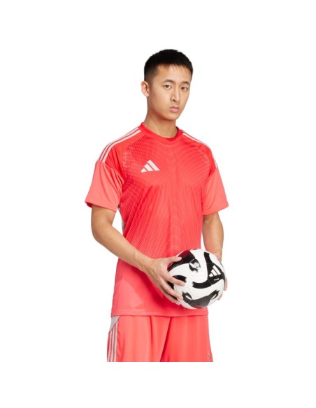 adidas Tiro 25 Competition Jersey Short Sleeve Men's Goalkeeper Shirt Red JI9717