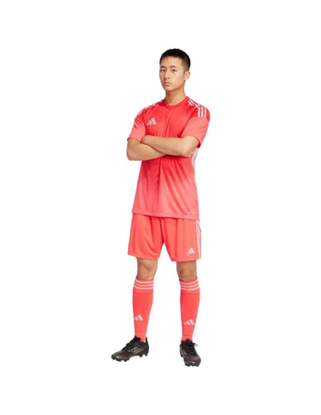 adidas Tiro 25 Competition Jersey Short Sleeve Men's Goalkeeper Shirt Red JI9717
