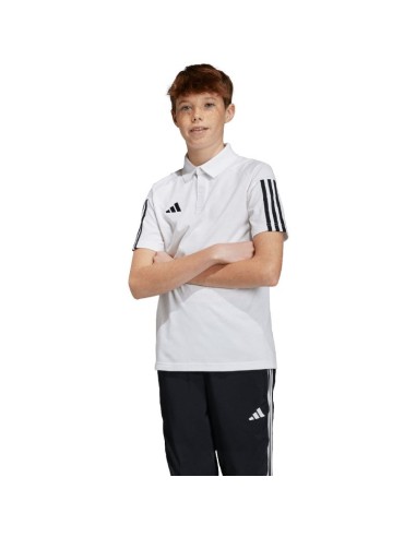 adidas Tiro 23 Competition Cotton Kids TShirt White IC4576