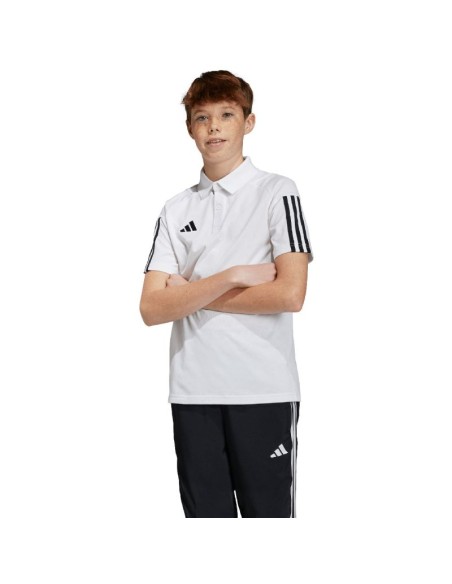 adidas Tiro 23 Competition Cotton Kids TShirt White IC4576