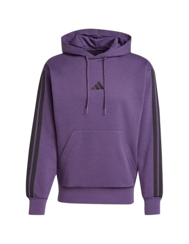 Men's adidas Essentials 3Stripes Fleece Sweatshirt Purple JX0740