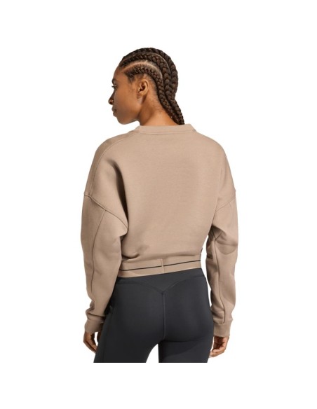 Women's adidas Hyperglam sweatshirt beige KQ5197