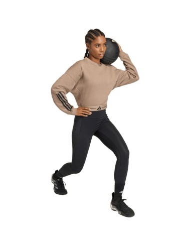 Women's adidas Hyperglam sweatshirt beige KQ5197