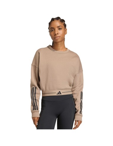 Women's adidas Hyperglam sweatshirt beige KQ5197