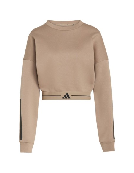 Women's adidas Hyperglam sweatshirt beige KQ5197