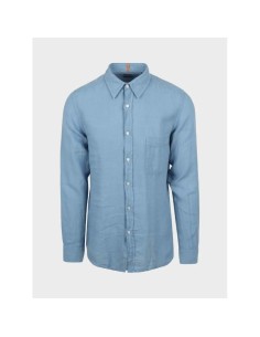 BOSS Relegant6M Men's Shirt Open Blue 50537381460