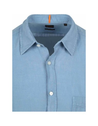 BOSS Relegant6M Men's Shirt Open Blue 50537381460