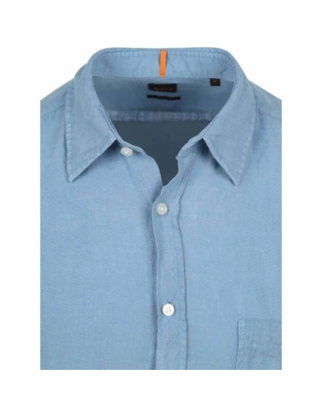 BOSS Relegant6M Men's Shirt Open Blue 50537381460
