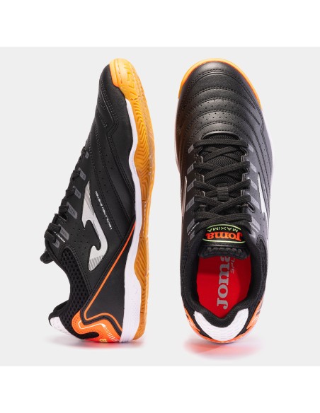 Joma Maxima 2301 IN MAXS2301IN Χαμηλά Ποδοσφαιρικά Παπούτσια Σάλας Μαύρα