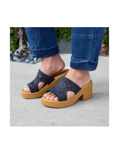 Crocs Brooklyn Woven Slide Heel W 209979001 flipflops