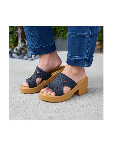 Crocs Brooklyn Woven Slide Heel W 209979001 flipflops